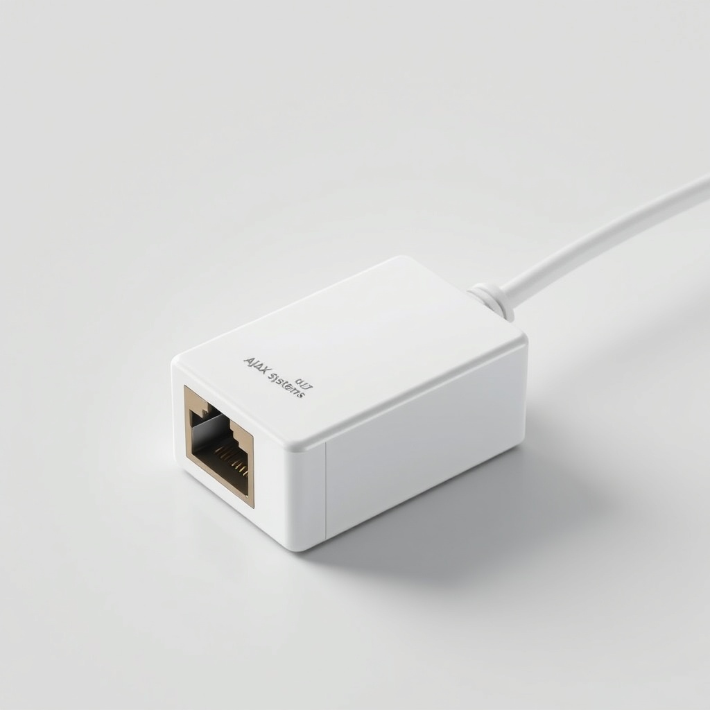 Bir masa üzerinde Ethernet kablosuyla modeme bağlı