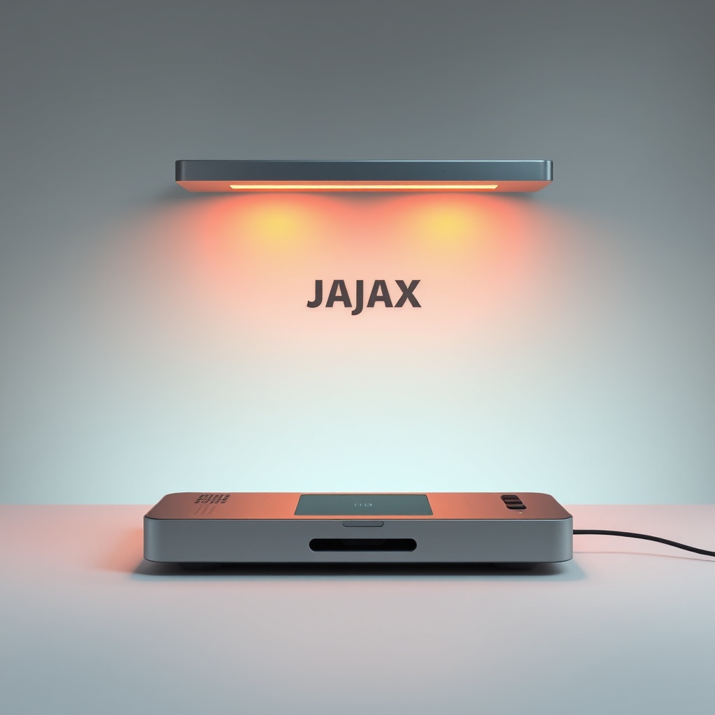 Bir masa üzerinde Ajax Systems Hub 2